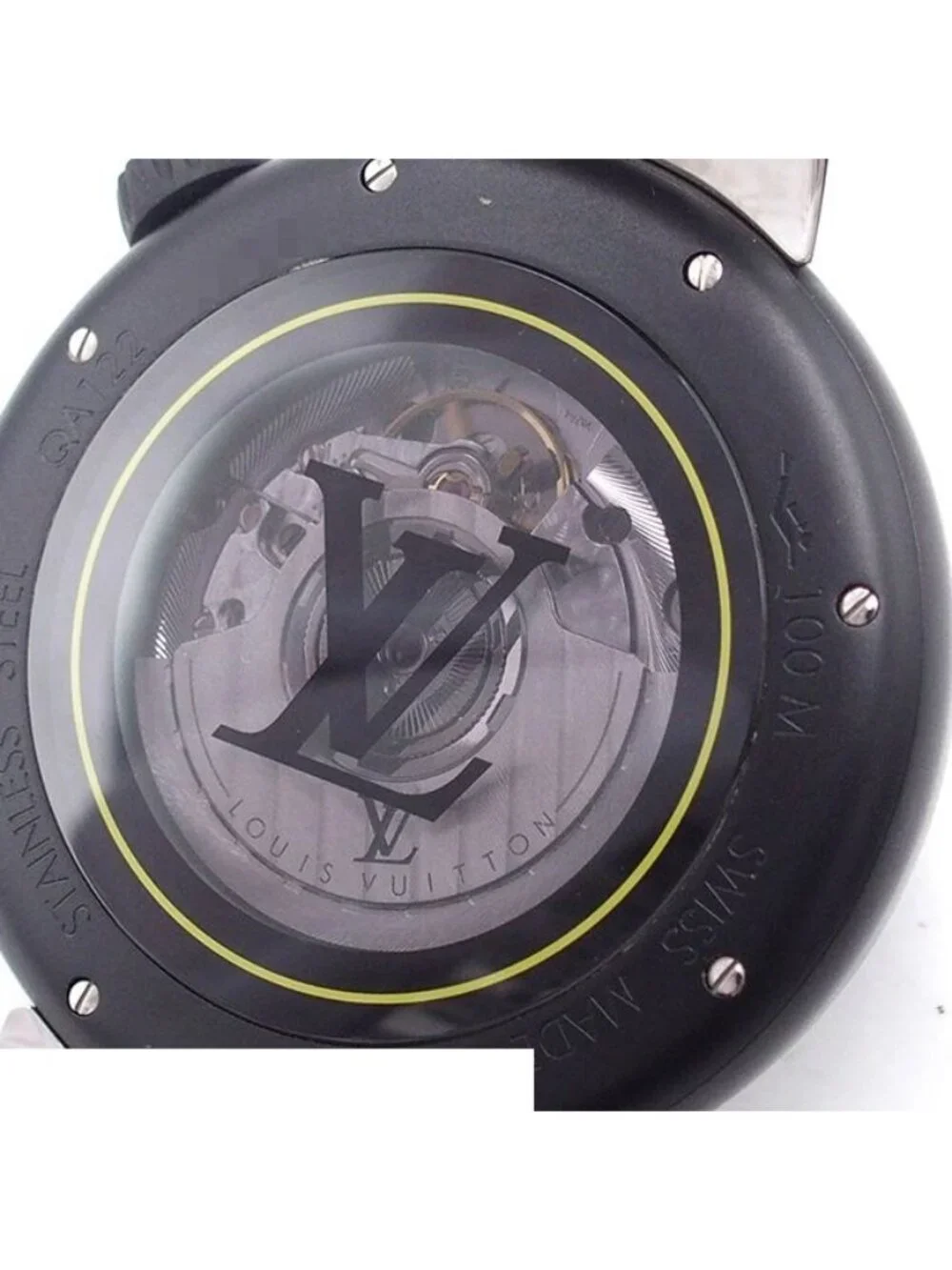 Louis Vuitton Tambour Street Diver Black SS Watch Automatic
